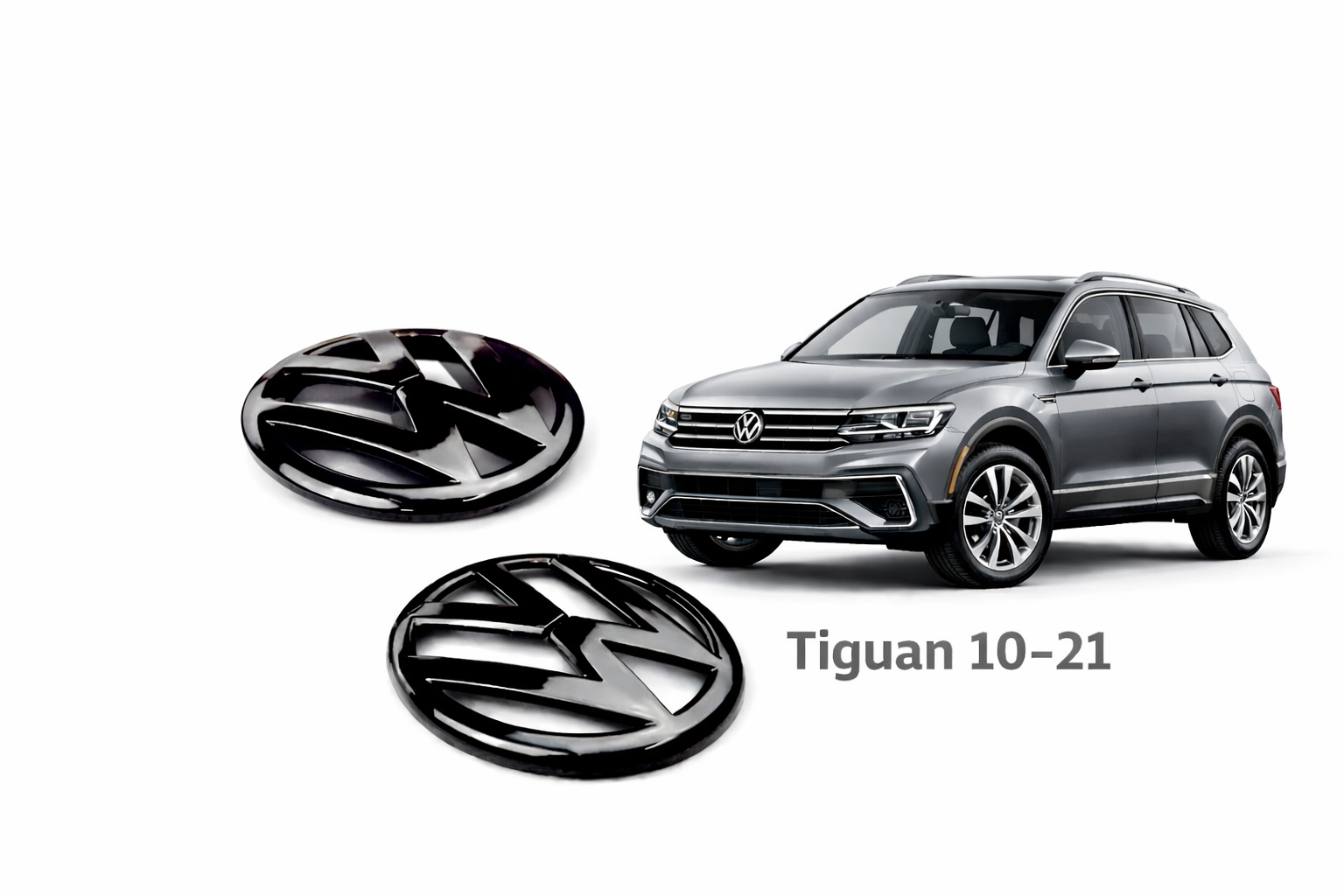Volkswagen Emblems Front & Trunk Badge Covers for Tiguan (2010–2021)