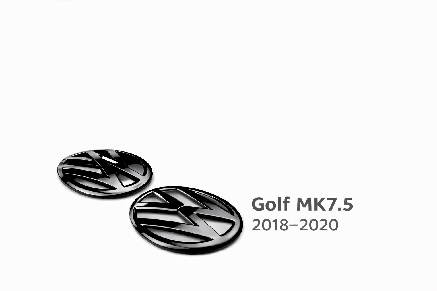 Volkswagen Golf MK7.5 Gloss Black Emblem Covers (2018–2020)