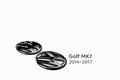 Volkswagen Golf MK7 Gloss Black Emblem Covers (2014–2017)