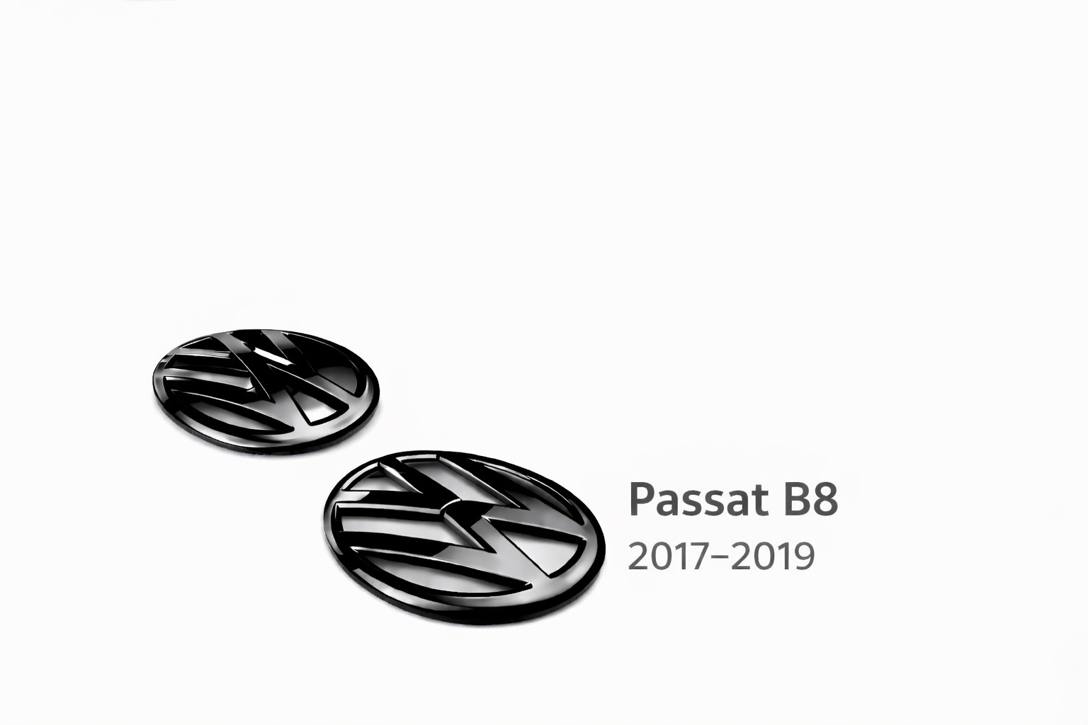 Black VW Emblem for Passat B8 (2017-2019)