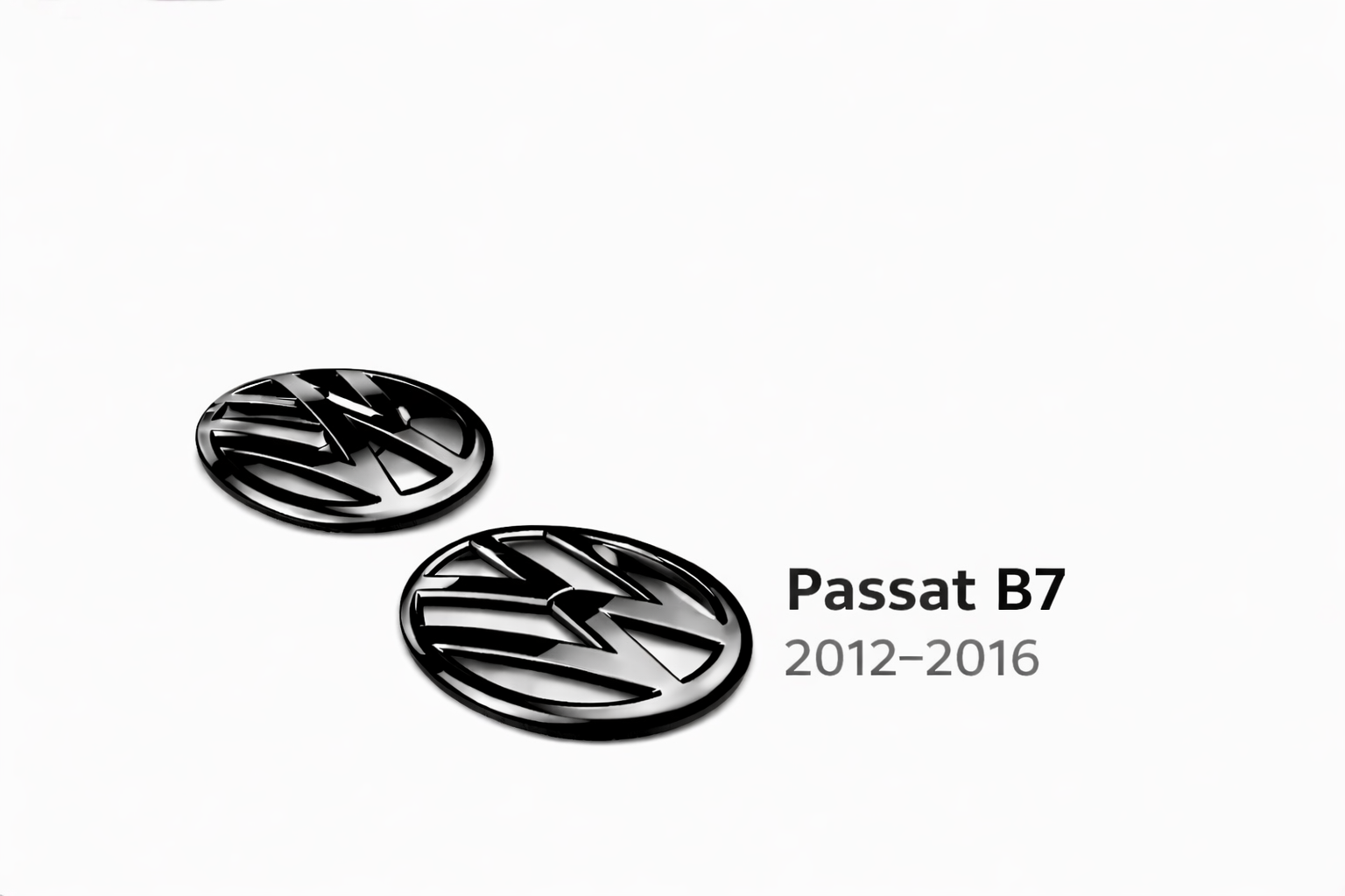 Volkswagen Passat B7 Gloss Black Emblem Covers (2012–2016)