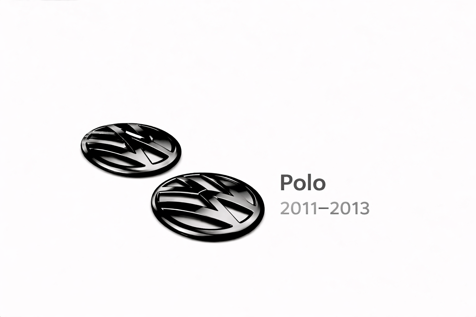 Volkswagen Polo Gloss Black Emblem Covers (2011–2013)