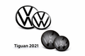 Volkswagen Tiguan 2021 Emblem Overlay – Black & White Front/Rear Badge Cover