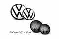 Volkswagen T-Cross 2021–2024 Black & White Emblem Overlay