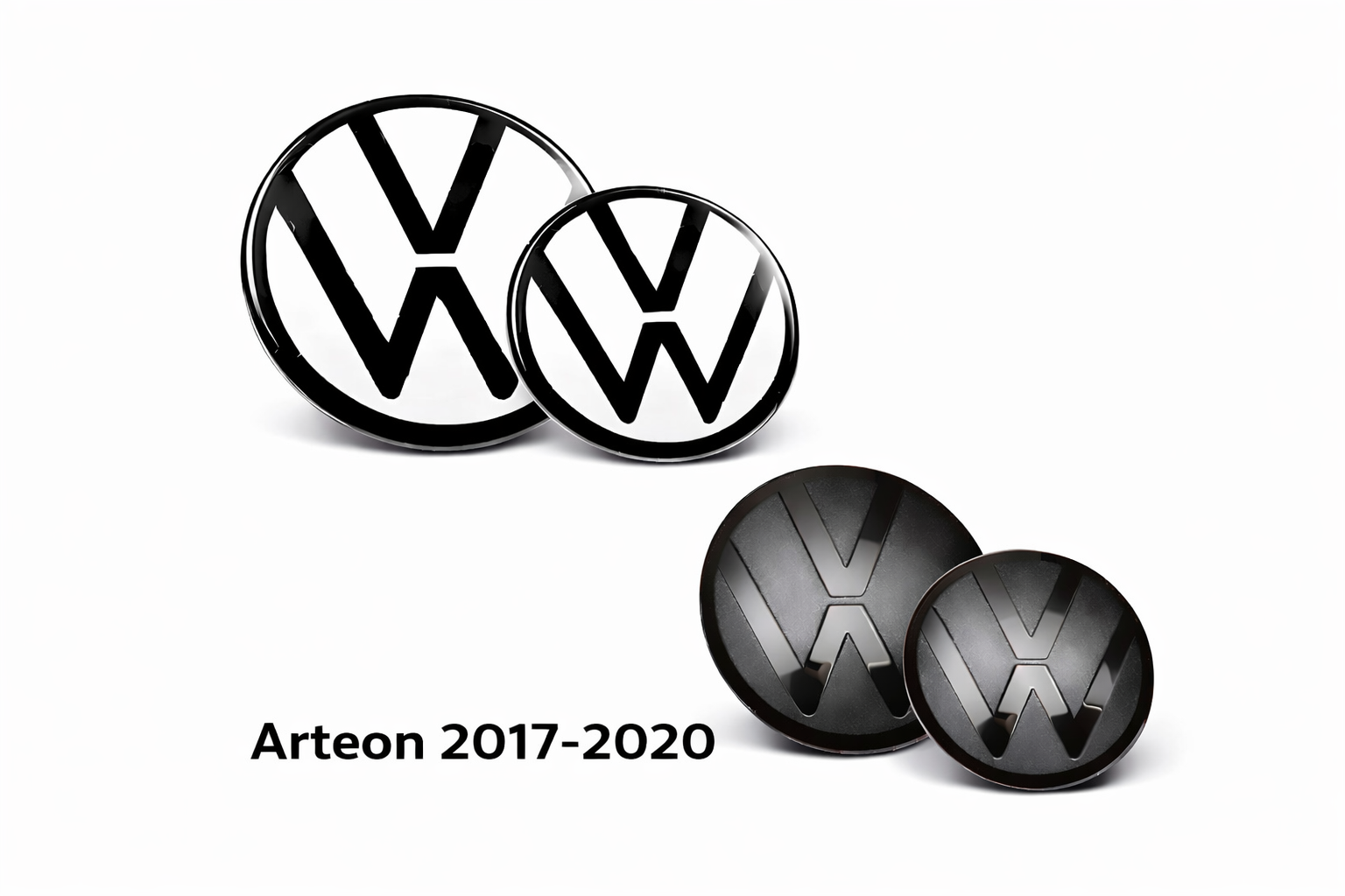 Volkswagen Arteon 2017–2020 Black & White Emblem Overlay