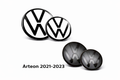 Volkswagen Arteon 2021–2023 Black & White Emblem Overlay