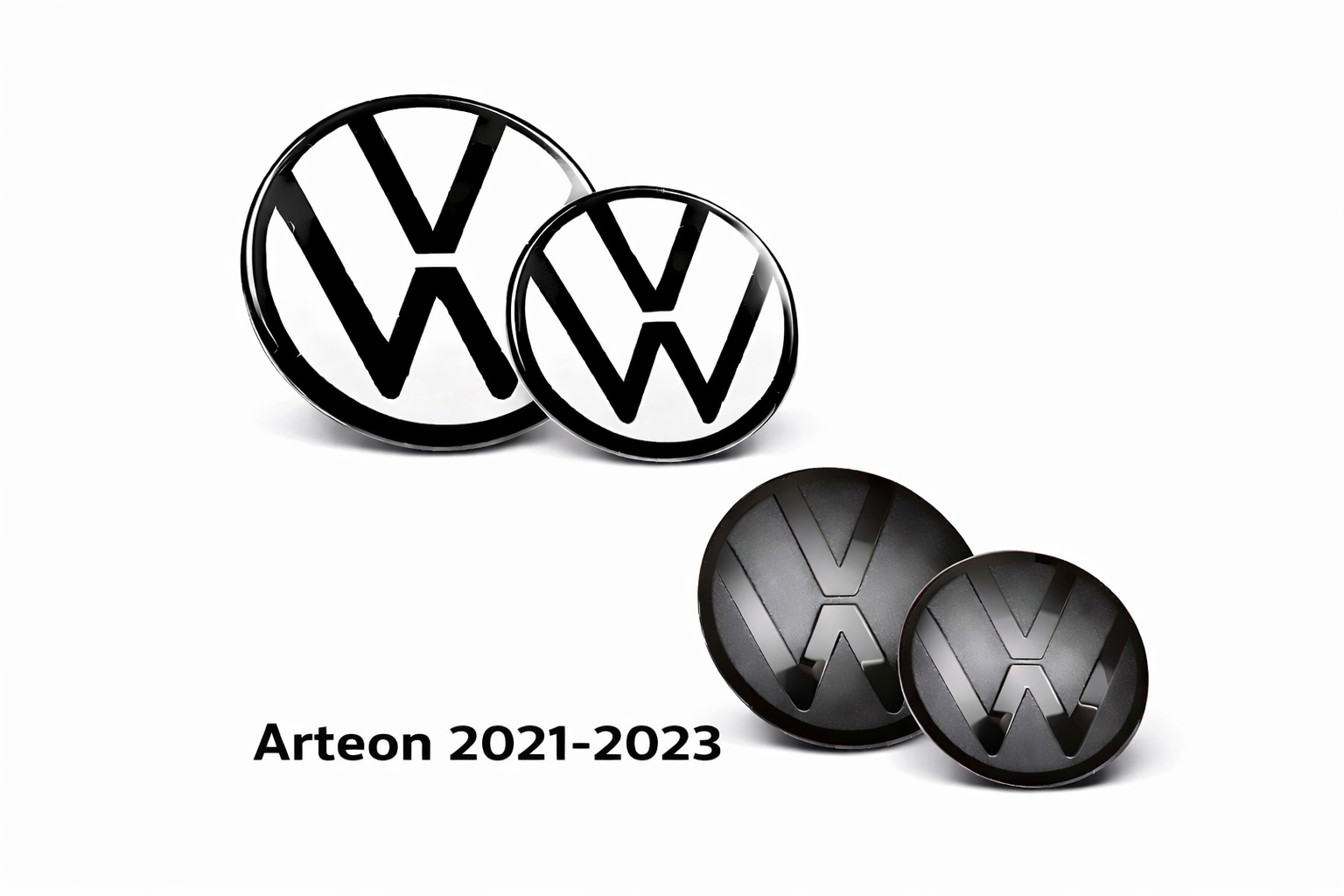 Volkswagen Arteon 2021–2023 Black & White Emblem Overlay