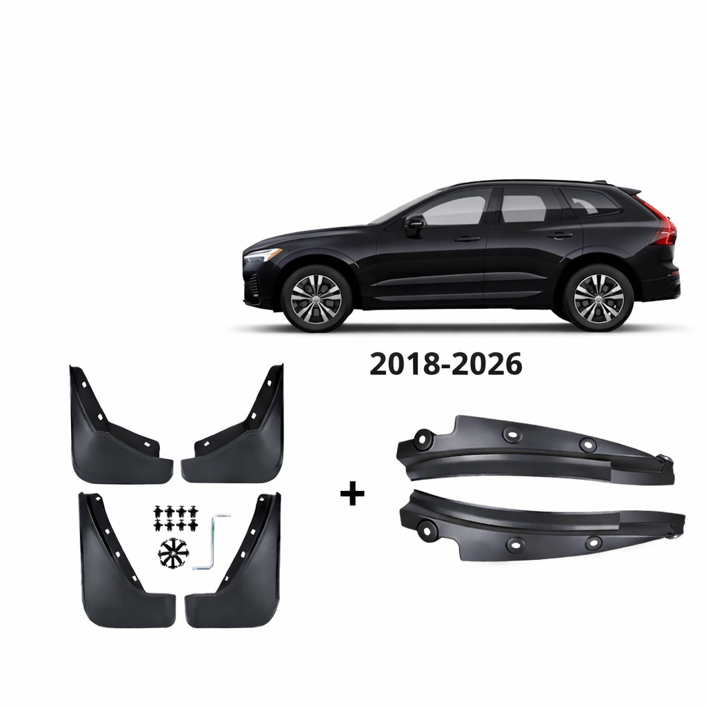 Mud Flaps & Wheel arch Trim Kit for Volvo XC60 (2018–2026) – 6 Pieces Included