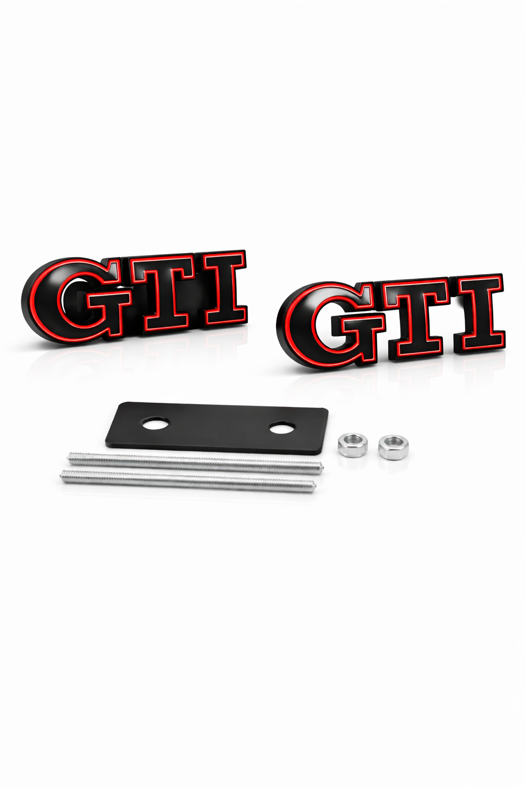 GTI Emblem Badge – For Front Grille & Rear Trunk