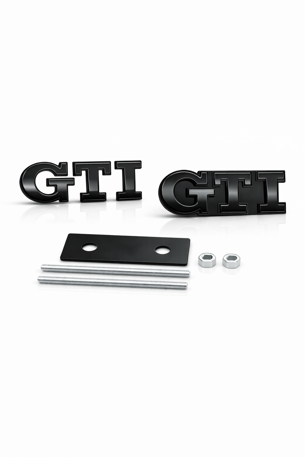 GTI ( Black)Emblem Badge – For Front Grille & Rear Trunk