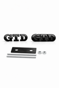 GTD( Black)Emblem Badge – For Front Grille & Rear Trunk
