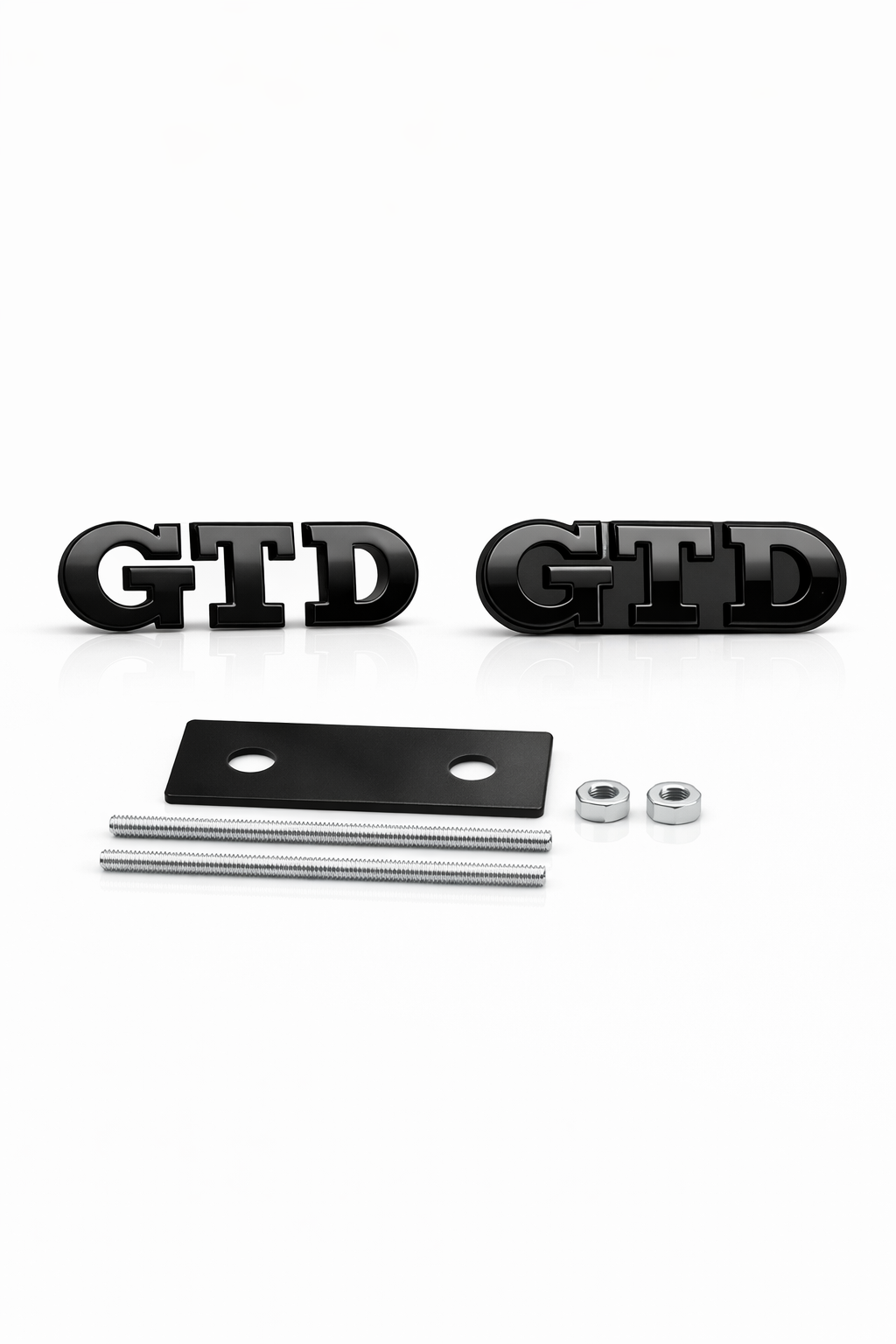 GTD( Black)Emblem Badge – For Front Grille & Rear Trunk