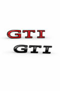 GTI ( Black/Red) Emblem For Rear Trunk ( New edition )