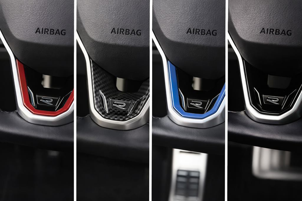 Volkswagen R Steering Wheel Trim Insert – Multiple Colors Available