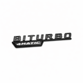 Black BITURBO 4MATIC Fender Emblems – Left & Right Set