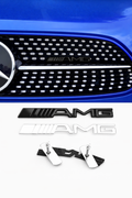 Black AMG Grille Badge for Mercedes