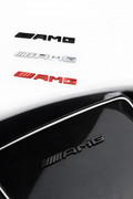 Small Amg car emblem – sport look upgrade ( Black/Red/Silver)
