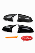 BMW F-Series Mirror Covers Batman “M Look” (Gloss Black / ”Carbon Fiber”)