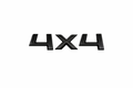 4x4 Rear Trunk Badge – Gloss Black Emblem