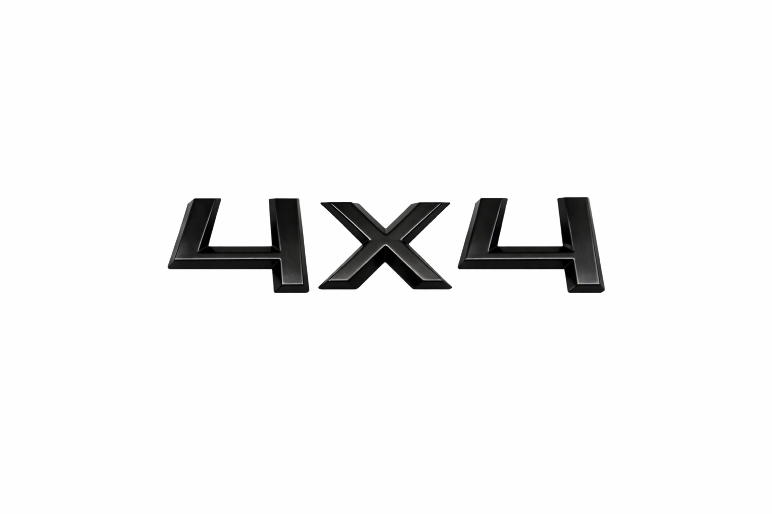 4x4 Rear Trunk Badge – Gloss Black Emblem