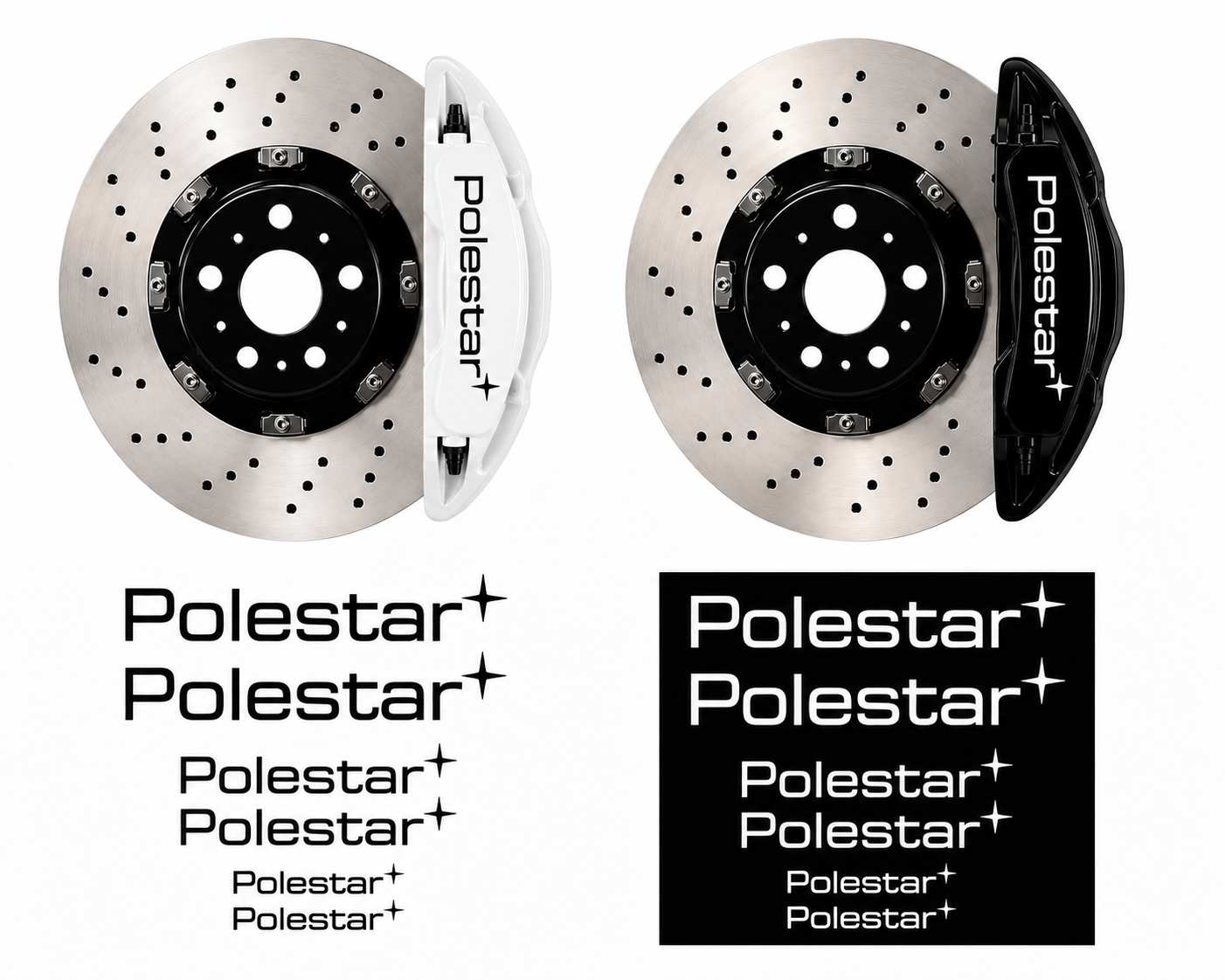 Polestar Brake Caliper Decal Kit 6-pack