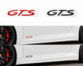 Porsche GTS Side Door Decal Stickers – GlossBlack/Red