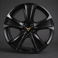 Black/Gold Cupra Wheel Center Caps – 4 Pack
