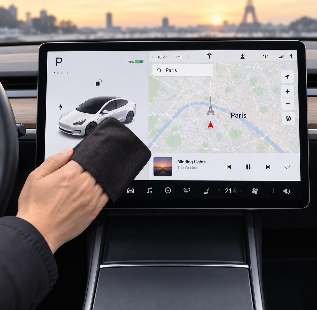 Car Screen Cleaning Cloth