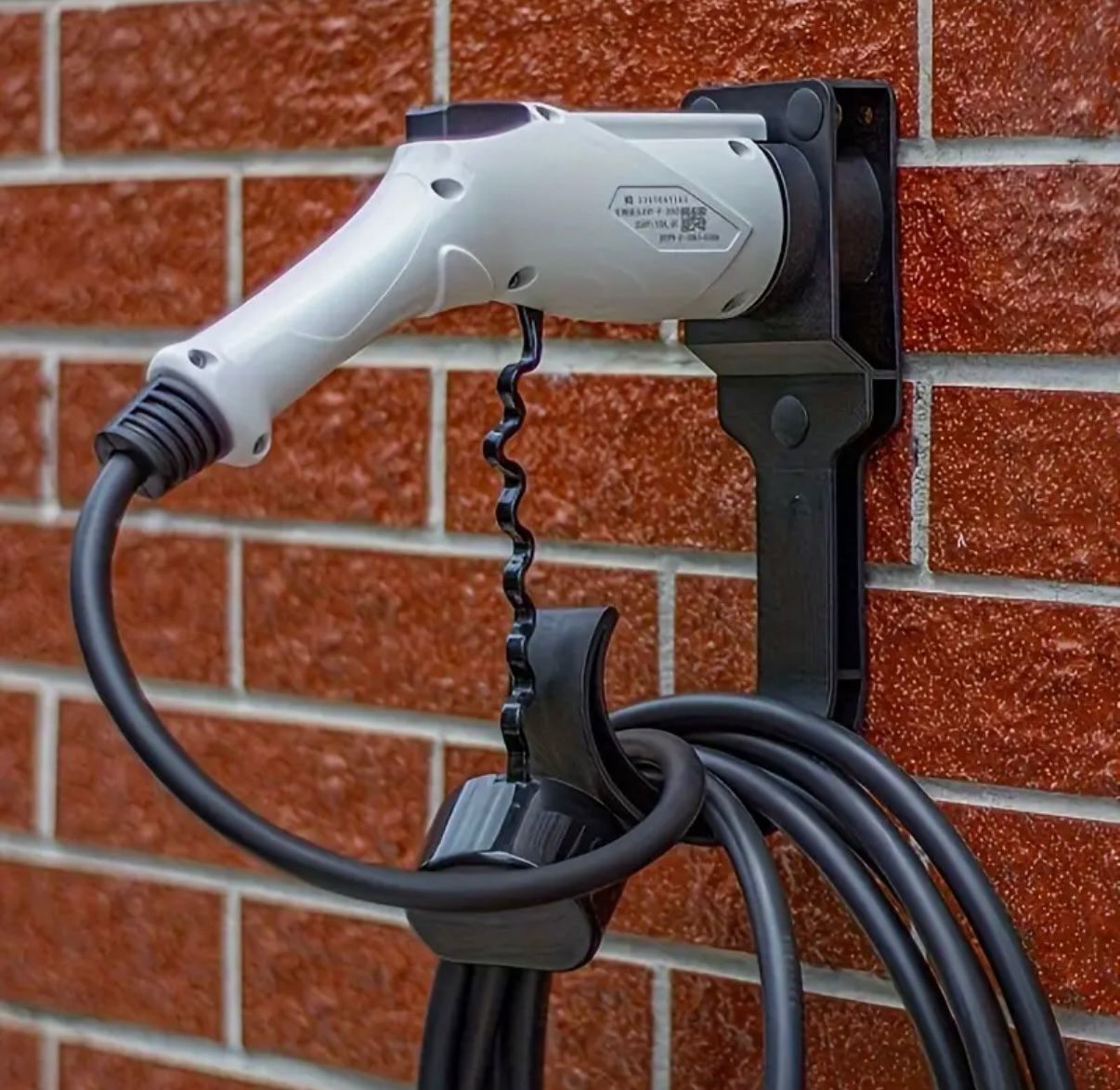 EV Charging Cable Holder Type 2 – Wall Mounted Cable Hook for Electric Vehicles