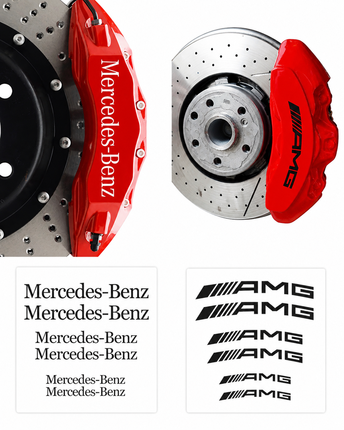 Mercedes AMG Brake Caliper Stickers