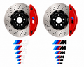 BMW M Style Brake Caliper Decal Kit