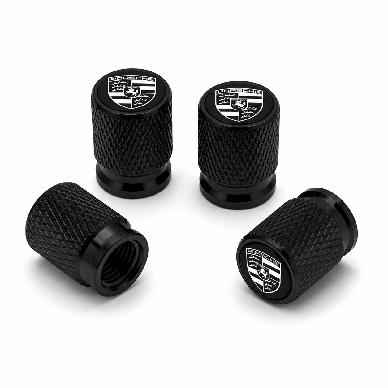 Porsche Valve Cap Set – 4 Pack