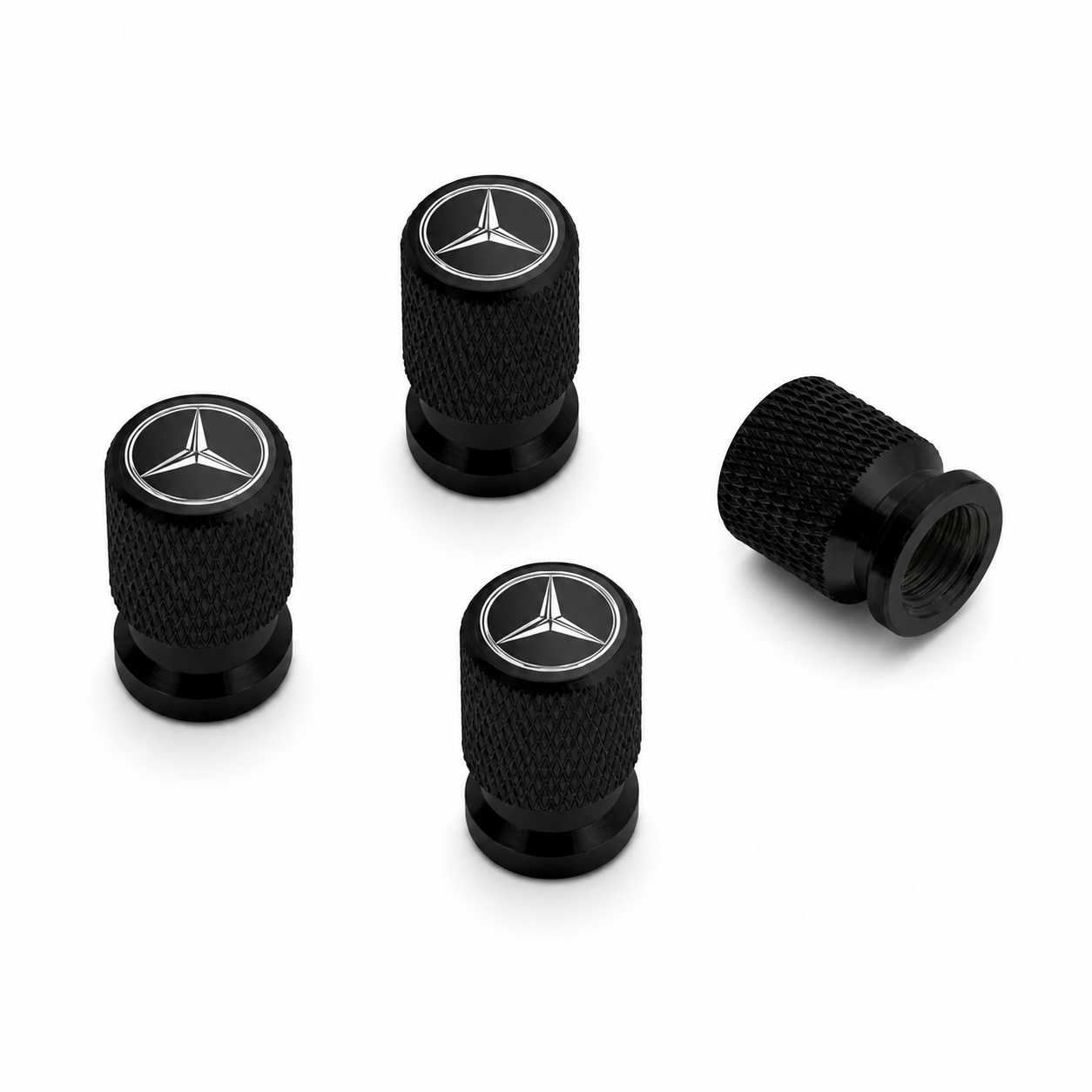 Mercedes Benz Valve Cap Set – 4 Pack