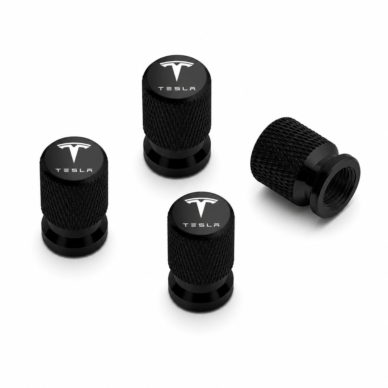 Tesla Valve Cap Set – 4 Pack