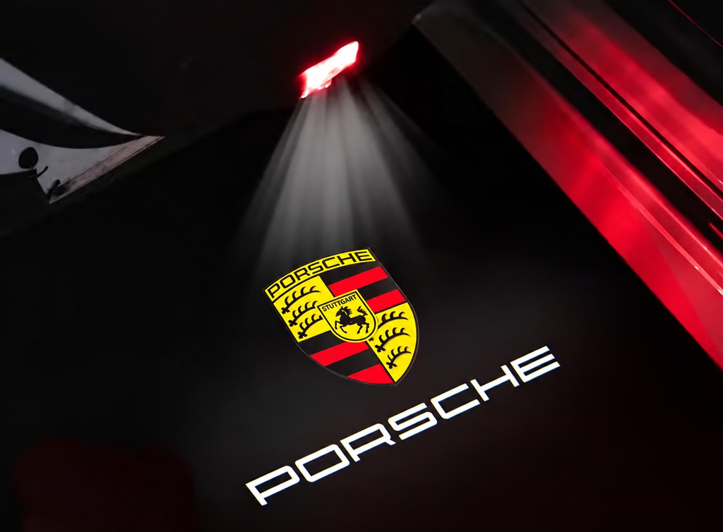 Porsche LED Door Logo Lights