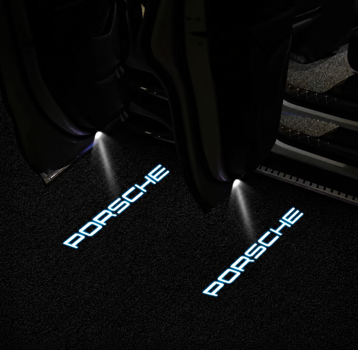 Porsche LED Door Logo Lights