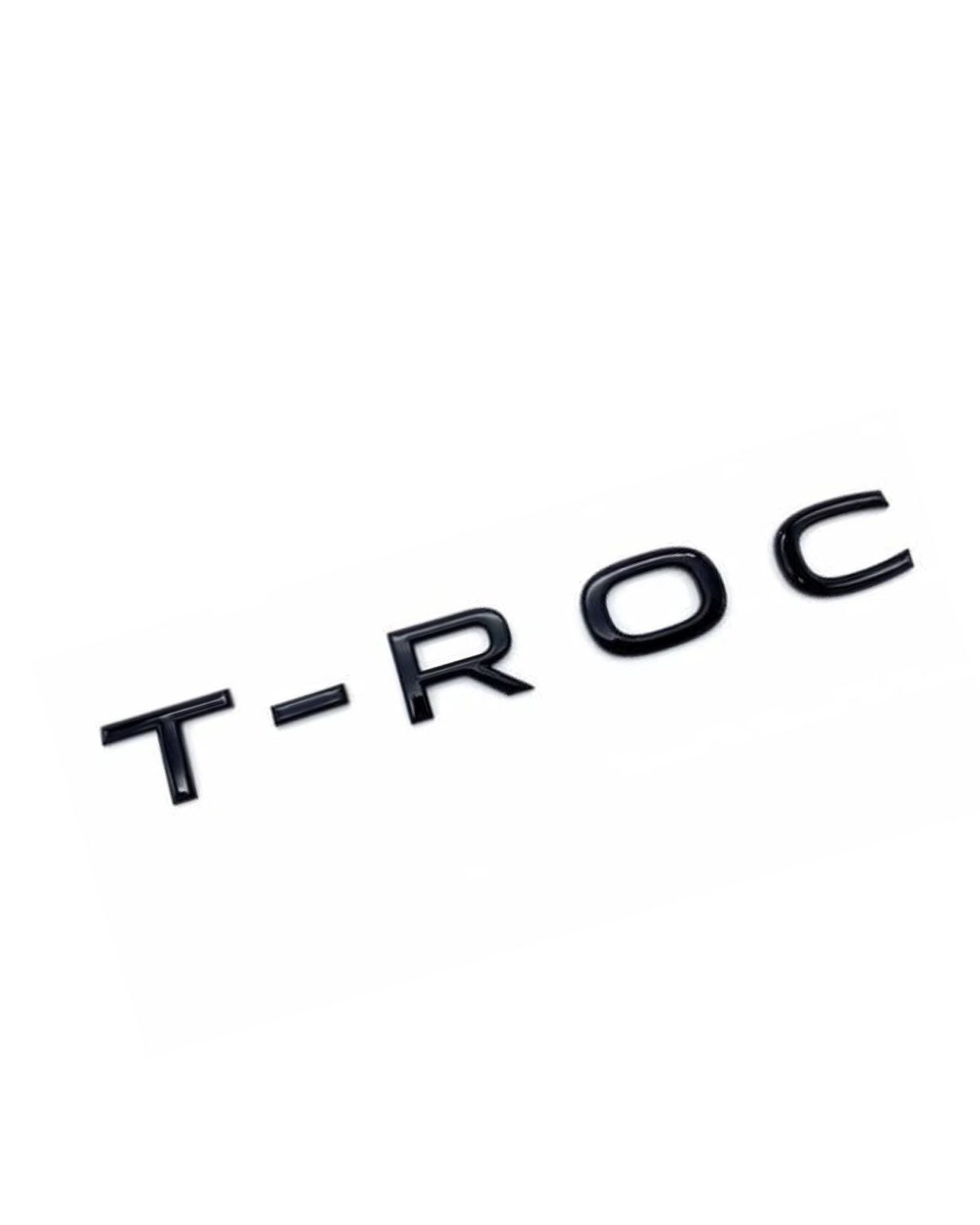 T-Roc glossyblack trunk emblem
