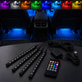 8-Color USB LED Ambient Light Kit for Car Interior (Universal)