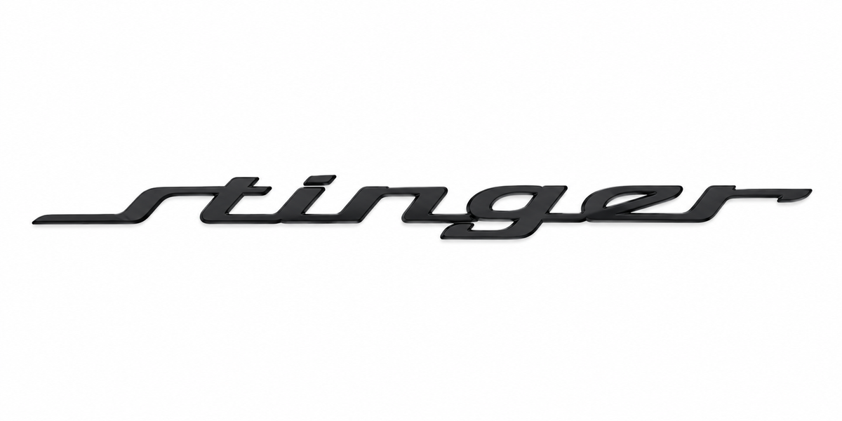 Gloss Black Stinger Rear Trunk Emblem