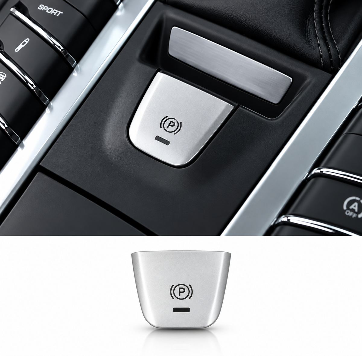 Electronic Parking Brake Button Cover Trim for Porsche Macan