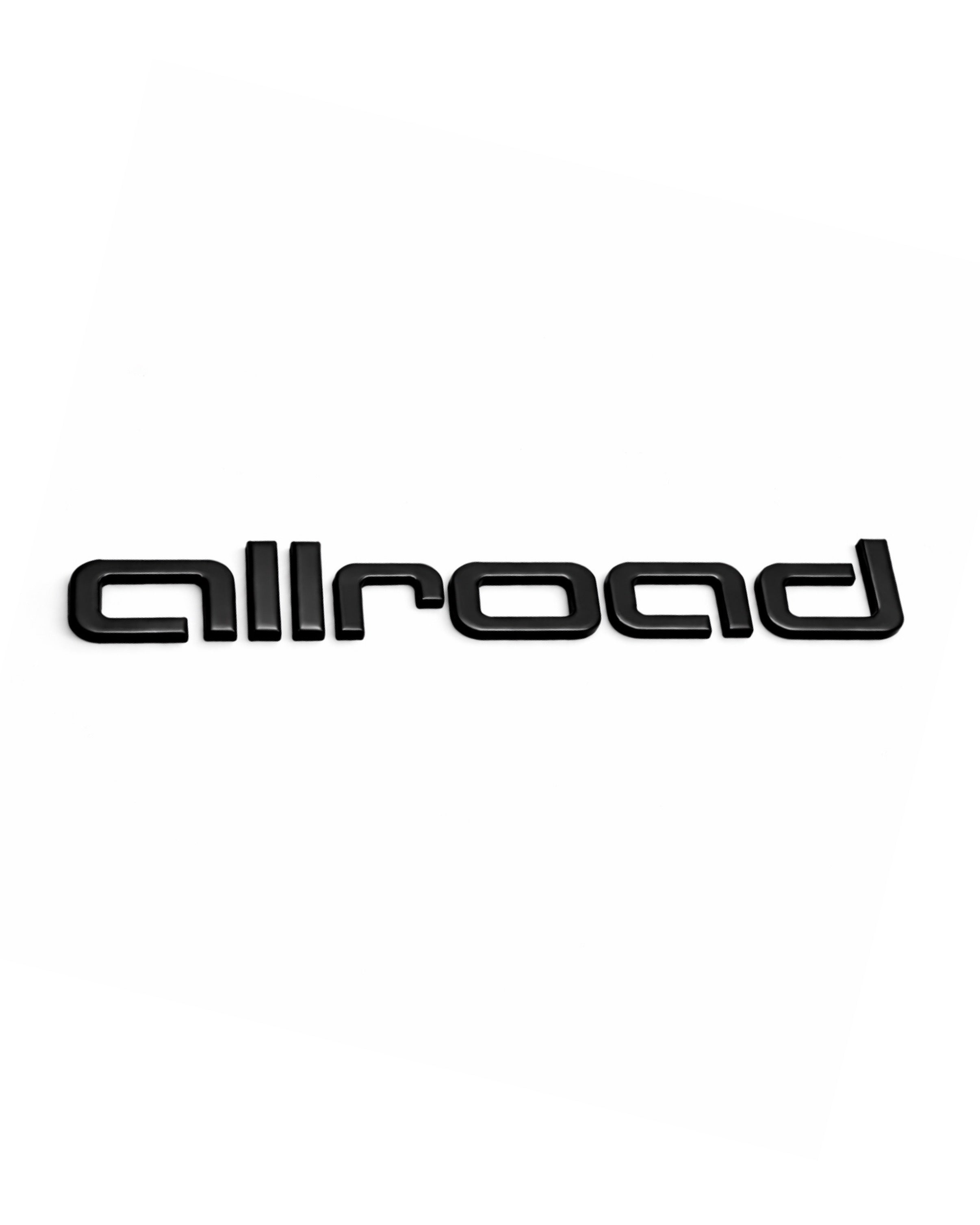 Audi Allroad glossyblack emblem for trunk