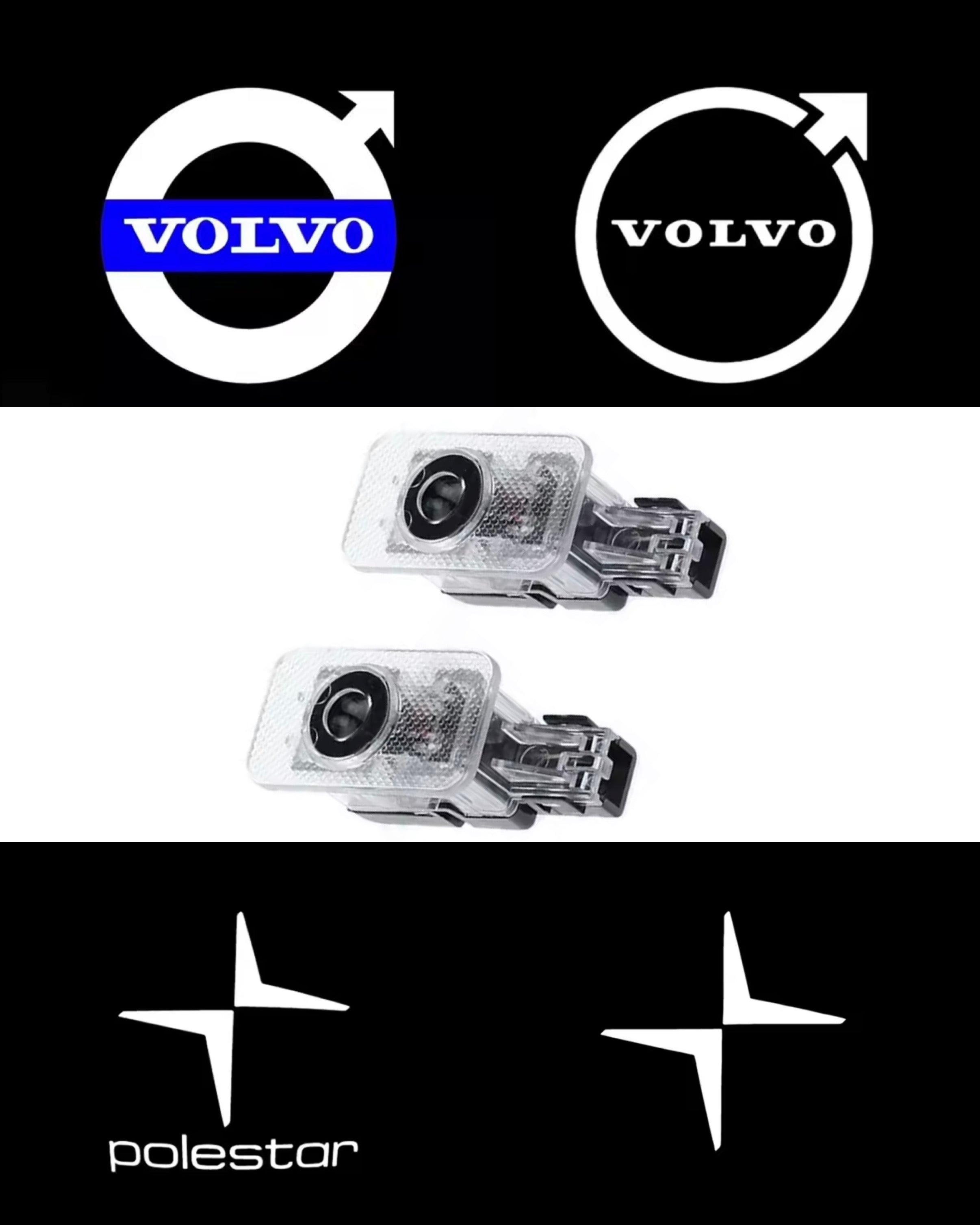 2-pack Volvo door lights, several models