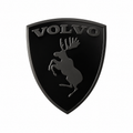 Volvo Prancing Moose Emblem - All black - Grill/Trunk/Fender