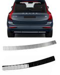 Rear Bumper Protector / Trunk Guard in Stainless Steel (Black / Chrome Silver) – Fits Volvo XC90 2015-2025