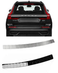 Rear Bumper Protector / Trunk Guard in Stainless Steel (Black / Chrome Silver) – Fits Volvo XC60 2018–2025