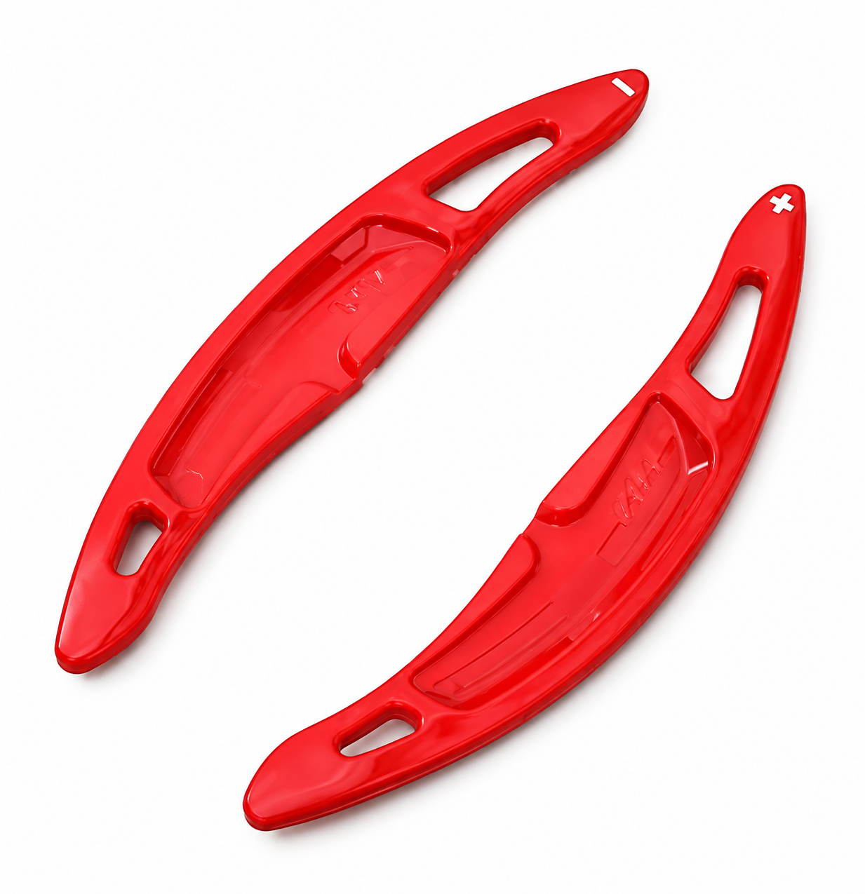 Red Wheel Paddle Shifter Extensions for Porsche (2PC) - Several Models