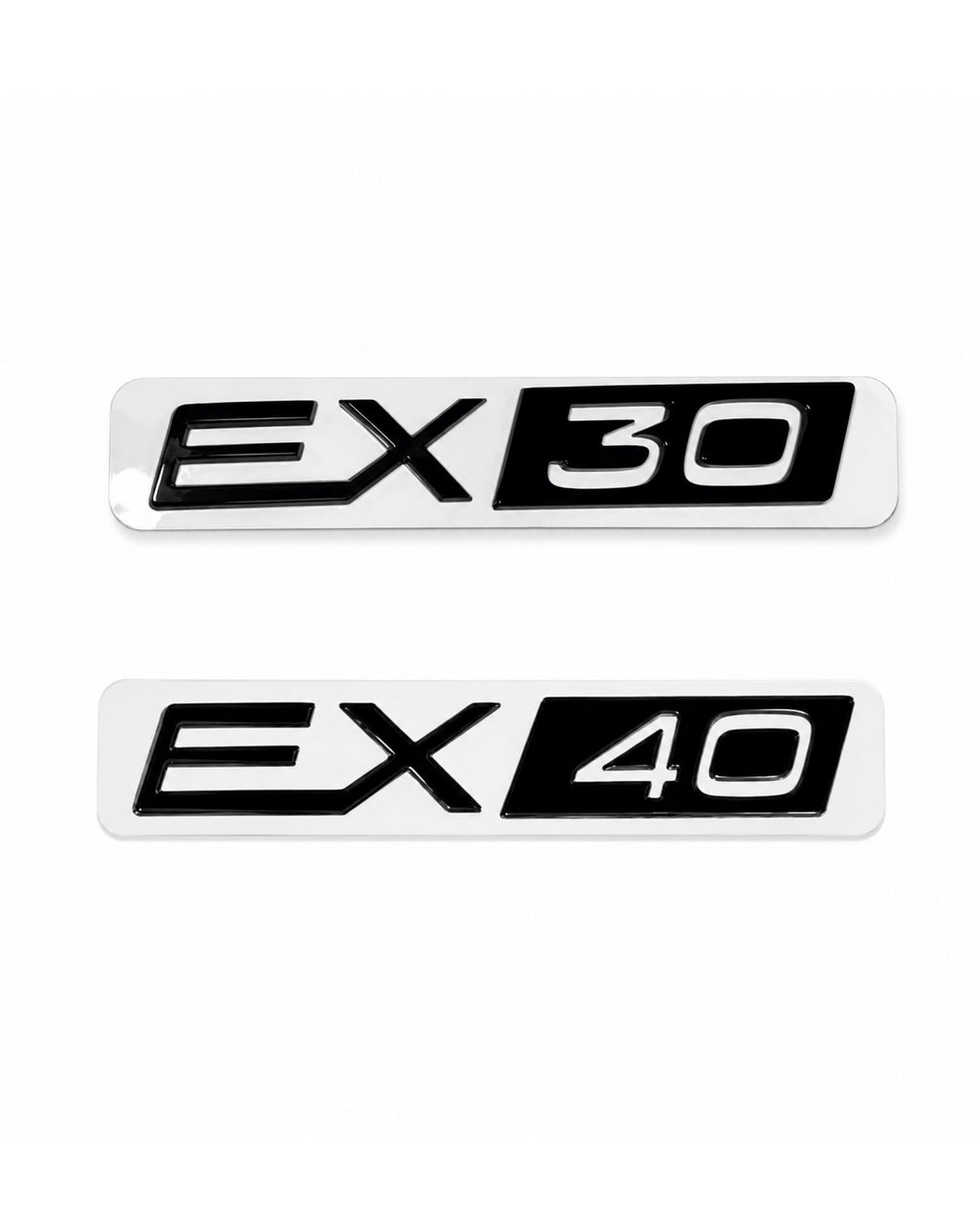 Exclusive Volvo EX30/EX40 black emblem for trunk