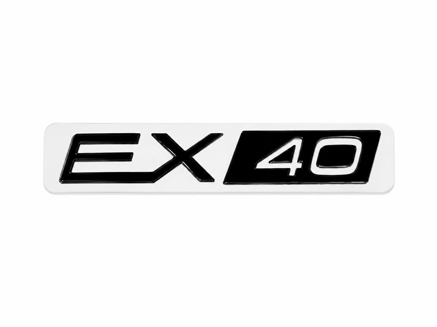 Exclusive Volvo EX30/EX40 black emblem for trunk