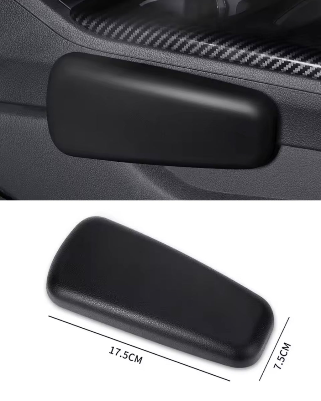 Universal Car Knee & Armrest Cushion Pad – Soft Foam Interior Comfort Protector