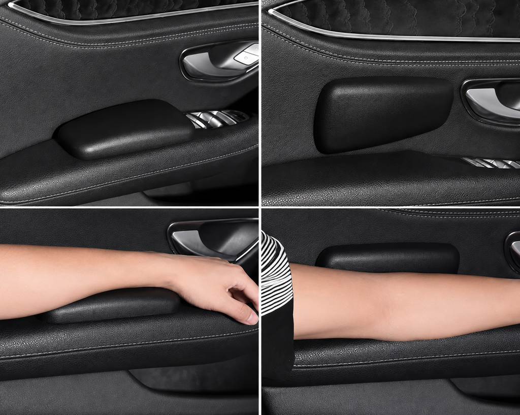 Universal Car Knee & Armrest Cushion Pad – Soft Foam Interior Comfort Protector